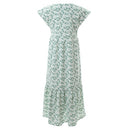 Judith Midi Dress - Green Daisy