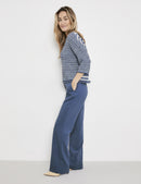 Powered Blue Jumper - Blue/Ecru/White