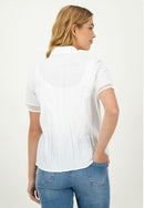 Short Sleeve Blouse - White