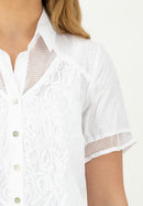 Short Sleeve Blouse - White