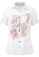 Short Sleeve Blouse - White