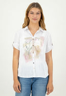 Short Sleeve Blouse - White