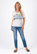 Front Print Shirt - White Print