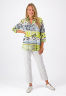 All Over Print Blouse - Lemon Drop Print