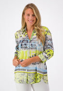 All Over Print Blouse - Lemon Drop Print