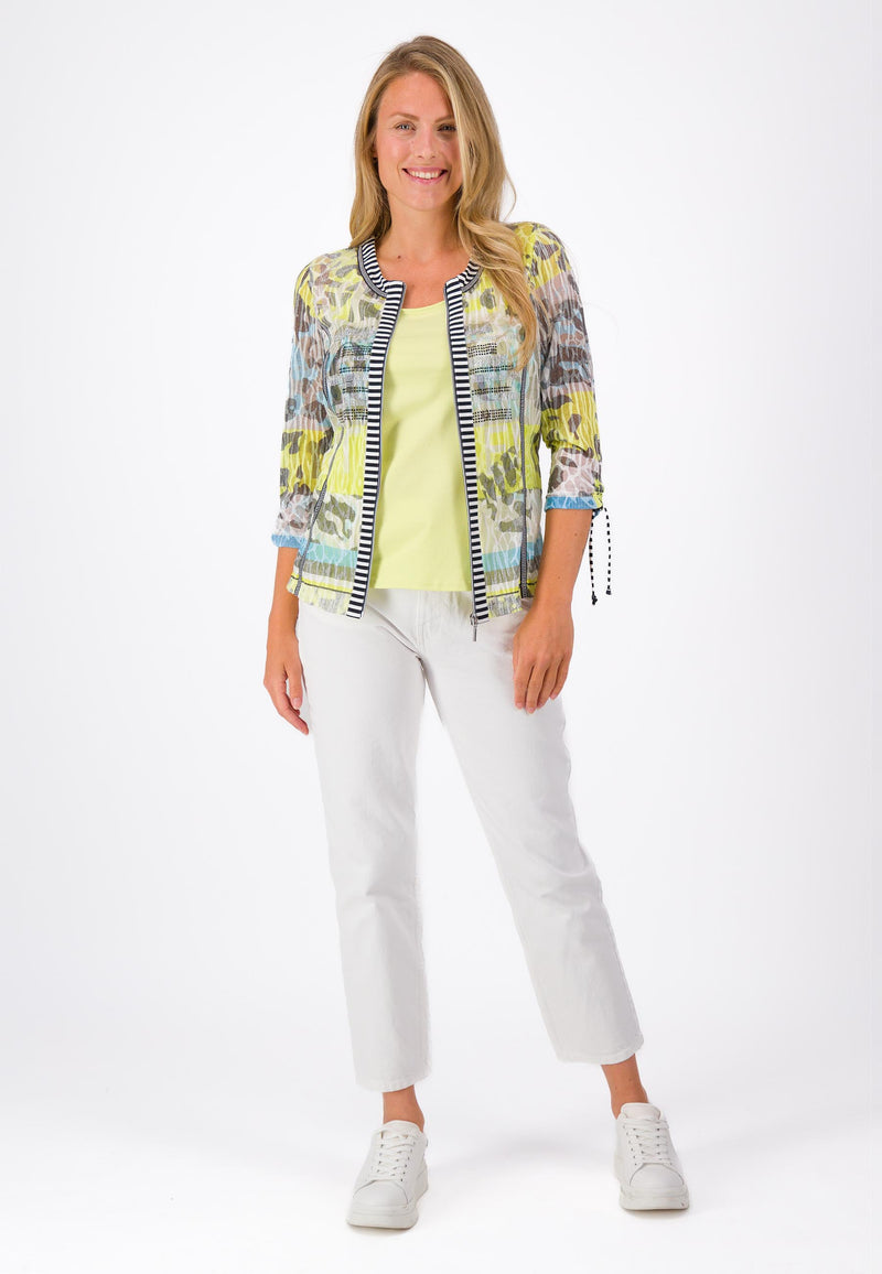 Print Jacket - Lemon Drop Print
