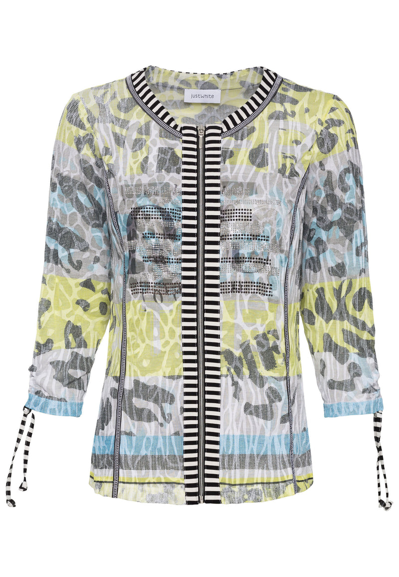 Print Jacket - Lemon Drop Print
