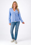 Plain 3 Button Blazer - Light Blue