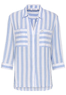 Stripe Blouse - Light Blue Stripe