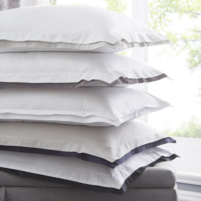 Karen Millen Signature Pillowcase Pair - White/Black