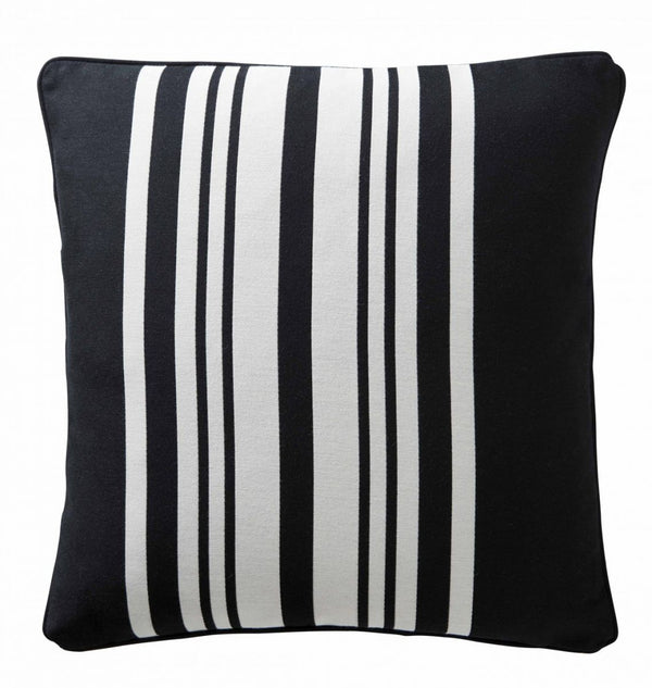 Karen Millen Stripe Square Cushion Black/White