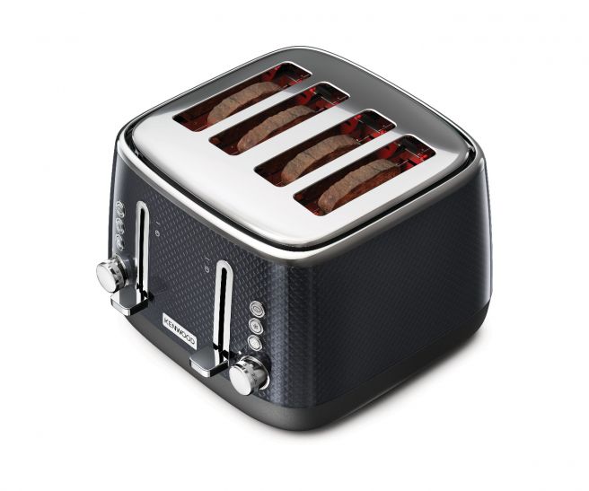 Mesmerine 4 Slot Toaster - Black