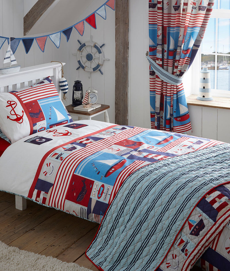 Kids Club Maritime Readymade Curtains 66" x 72"