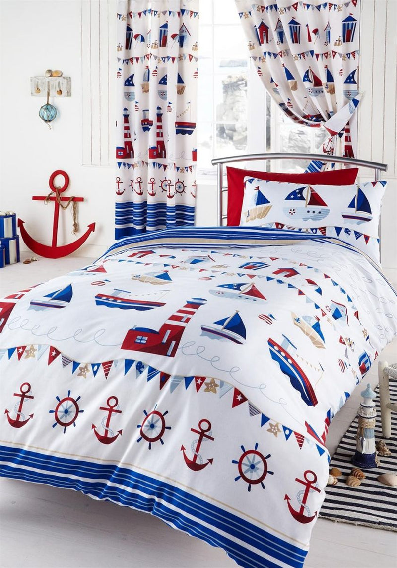 Kids Club Nautical Readymade Curtains 66" x 72"