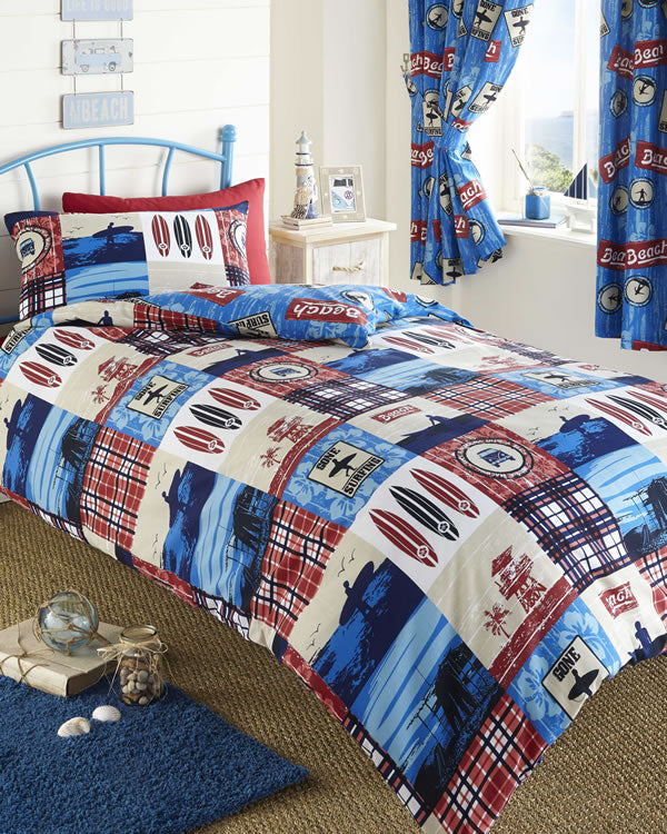 Kids Club Surf's Up Curtains - 66" x 72"