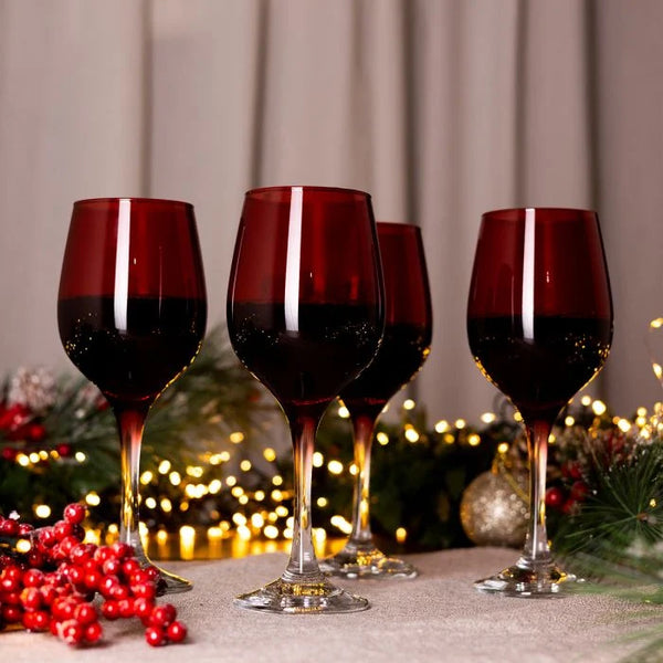 Set of 4 Red Wine Glasses
