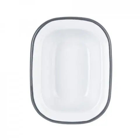 16cm Enamel Rectangular Pie Dish