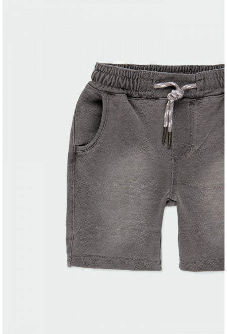 Denim Bermuda Shorts - Grey