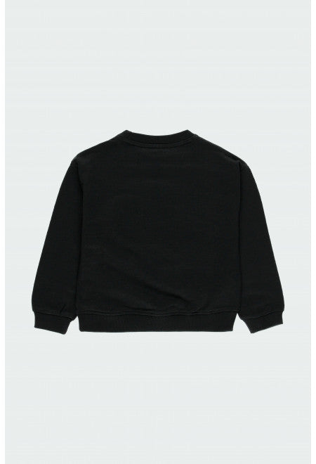 Flame Fleece Sweatshirt - Black