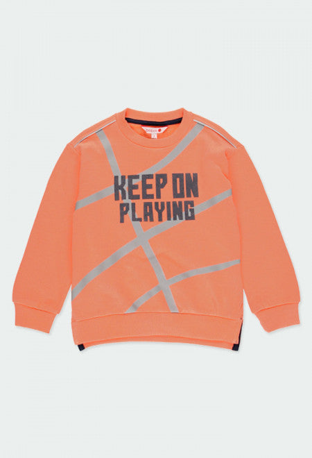 Keep On Playing Sweater - Tangerine