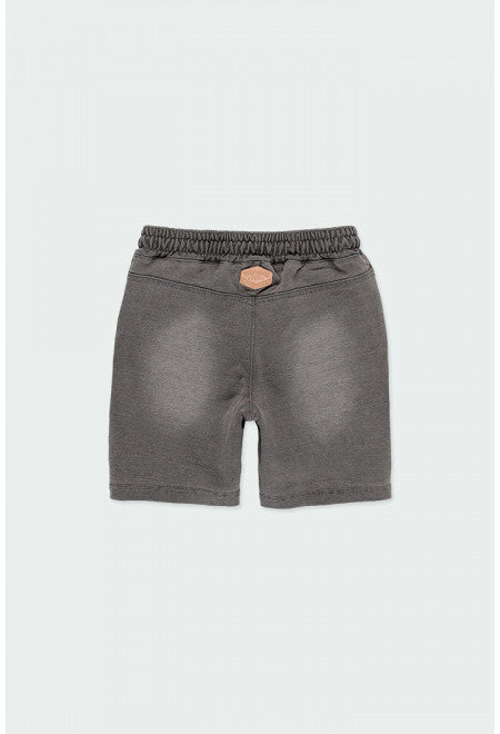 Denim Bermuda Shorts - Grey