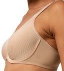 Modern Soft+ Cotton Wired Bra - Neutral Beige