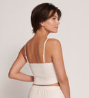 Go Ribbed Crop Top - Angora