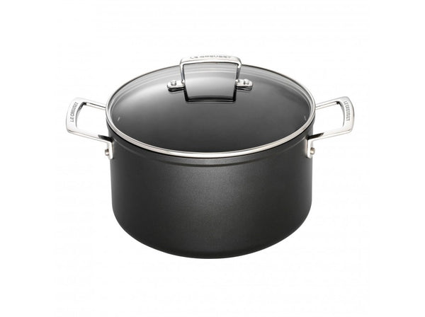 Le Creuset Toughened Non-Stick 20cm Deep Casserole with Glass Lid