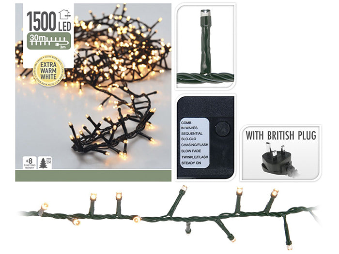 LED Lights 1500 Microcluster - Warm White