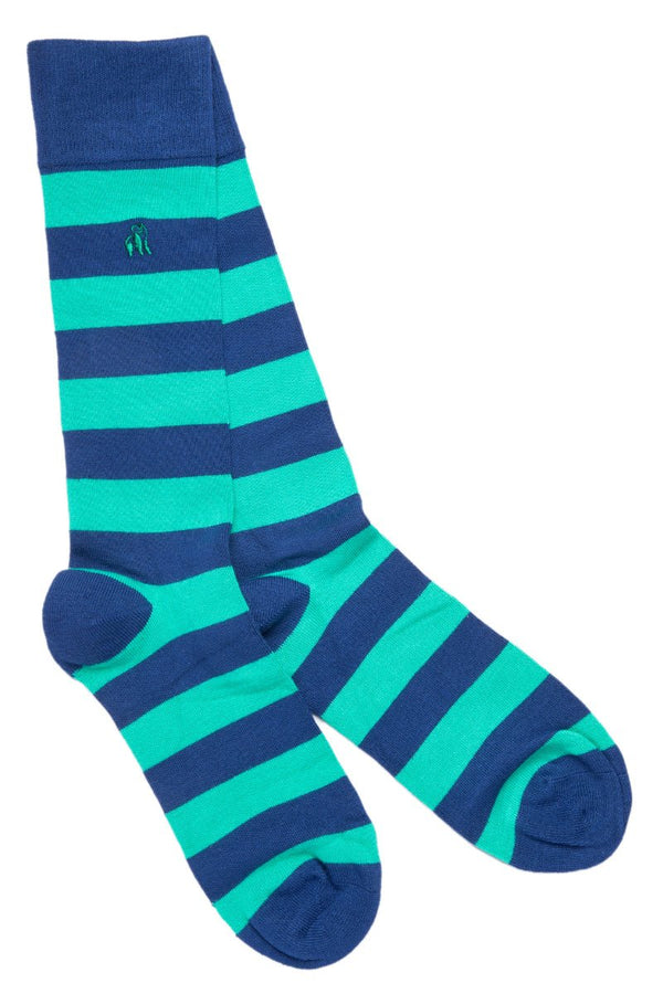 Striped Sock - Lime Green