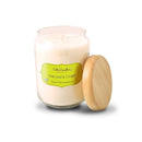 Wood Top Large Jar - Lime Leaf & Ginger