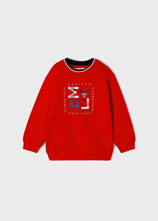 Pullover Without Hoodie - Red