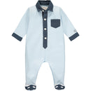 All In One Babygrow - Pale Blue