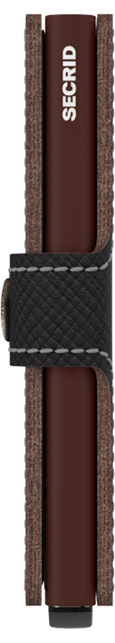 Saffiano Mini Wallet - Brown