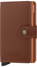 Saffiano Mini Wallet - Caramel