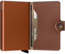 Saffiano Mini Wallet - Caramel
