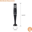 Masterchef 2000W Stick Blender - Black