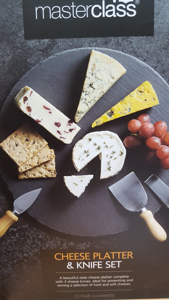Masterclass Cheese Platter & Knife Set