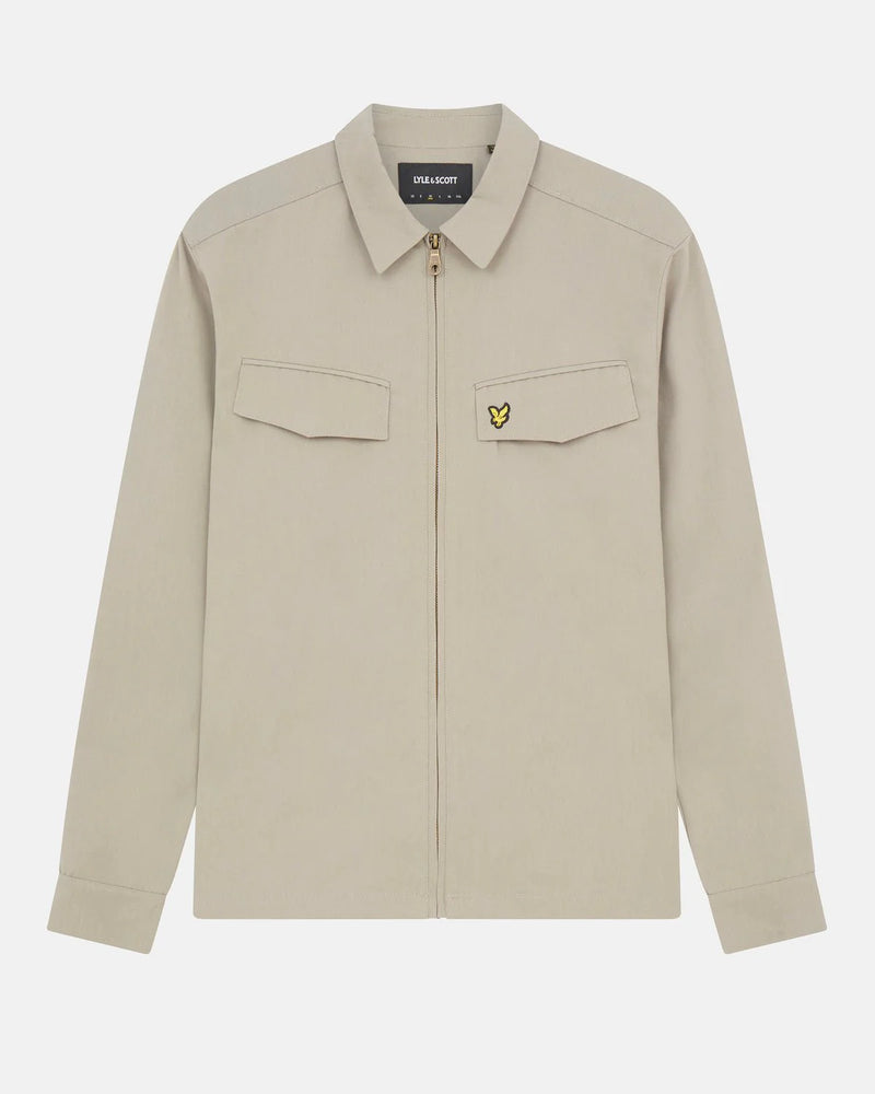 Nylon Pocket Overshirt - Khaki Smoke