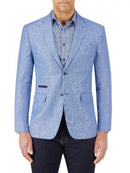 Bonucci Linen Blend Jacket - Blue