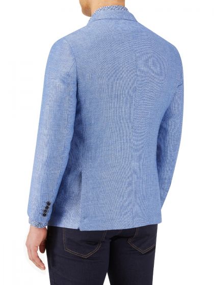 Bonucci Linen Blend Jacket - Blue