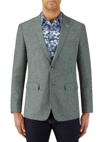 Lagasse Linen Blend Jacket - Green