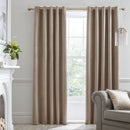 Montrose Readymade Blackout Eyelet Curtains - Linen