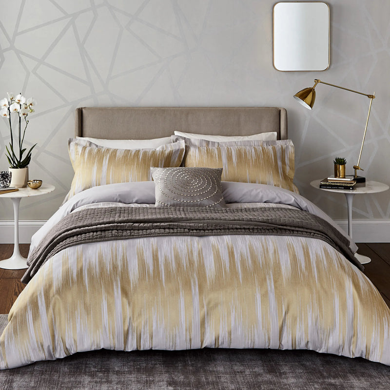 Motion Duvet Cover Set - Ochre
