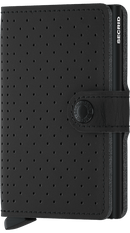 Perforated Mini Wallet - Black