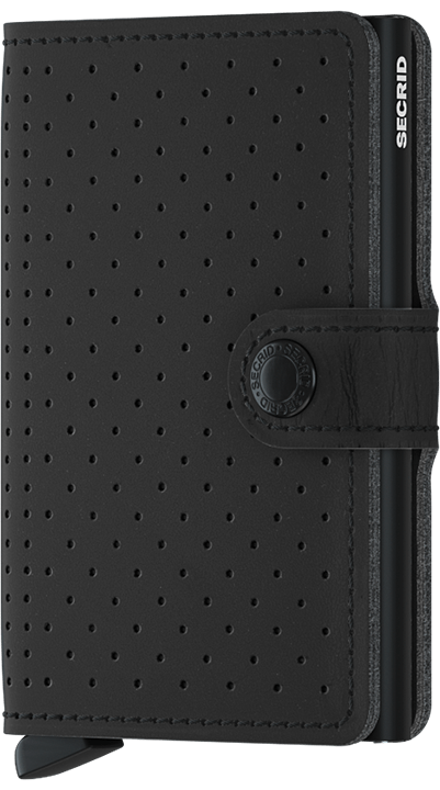 Perforated Mini Wallet - Black