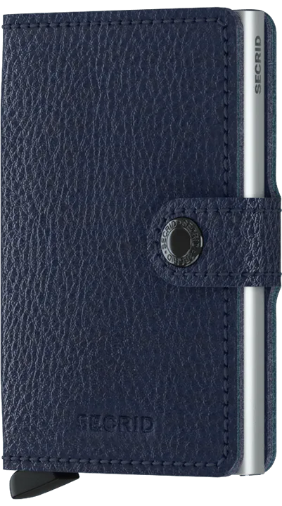Secrid Veg Mini Wallet - Navy/silver
