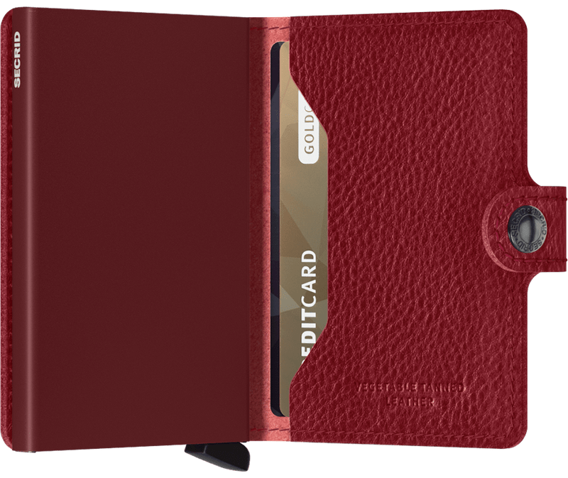 Veg Mini Wallet - Bordeaux