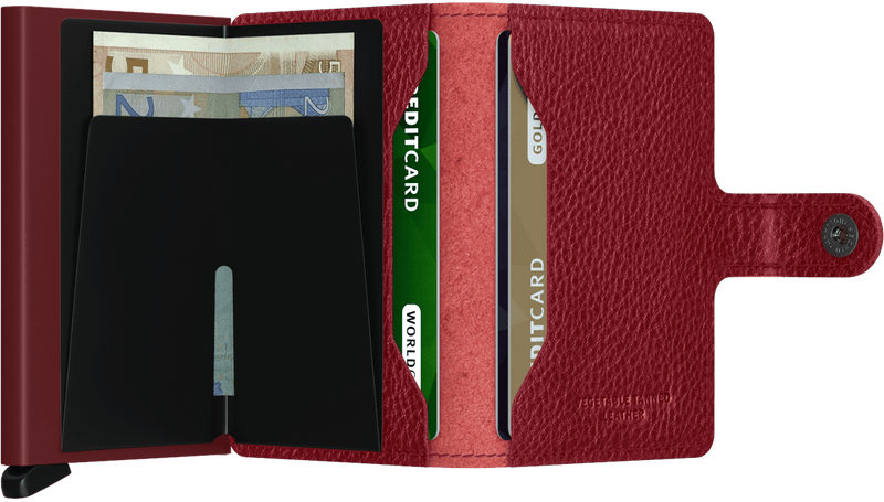 Veg Mini Wallet - Bordeaux