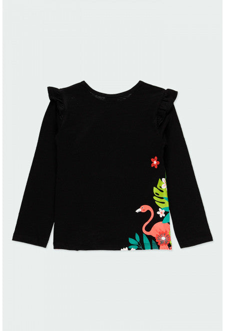 Flamenco Long Sleeve T-shirt - Black